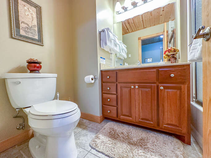 The first full bathroom is attached to bedroom 1.