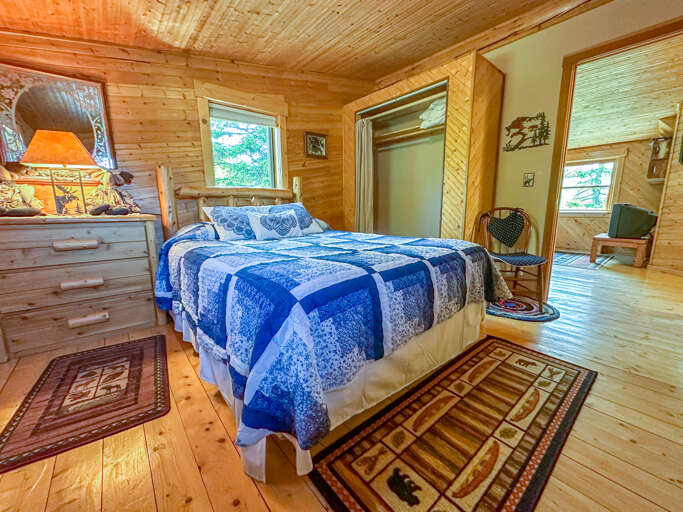 Bedroom 2 has a queen bed.