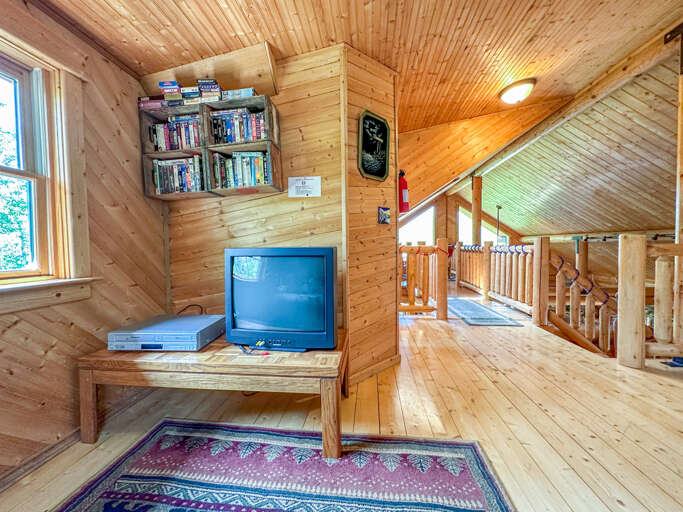 TV in the loft.