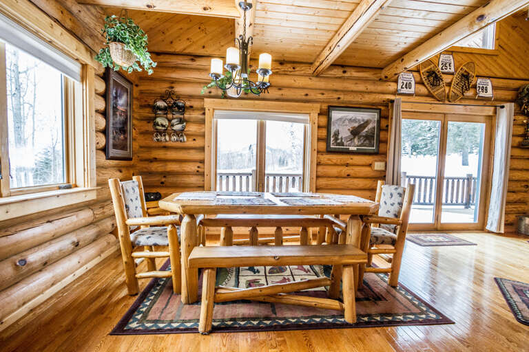 Partake in holiday dinners in the dining room.