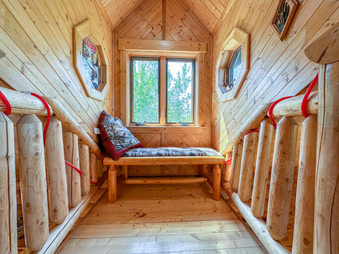 Reading nook past the catwalk.