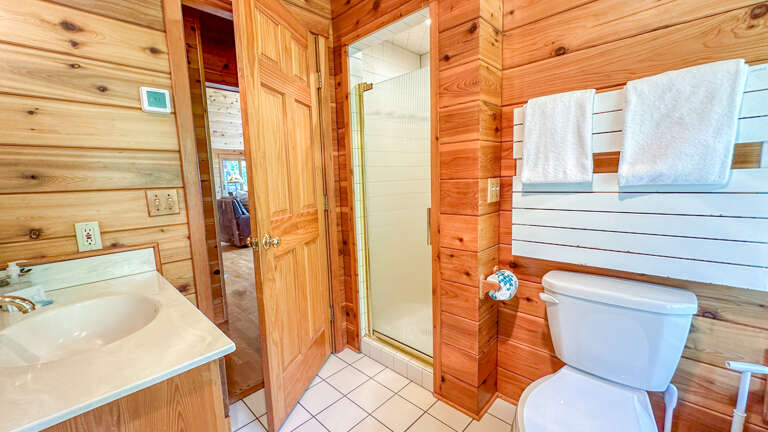 Also a separate shower.