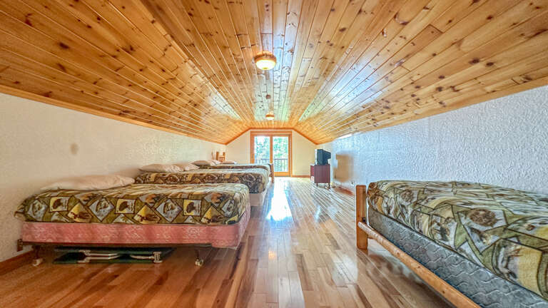 The bunk room in the bunk house.