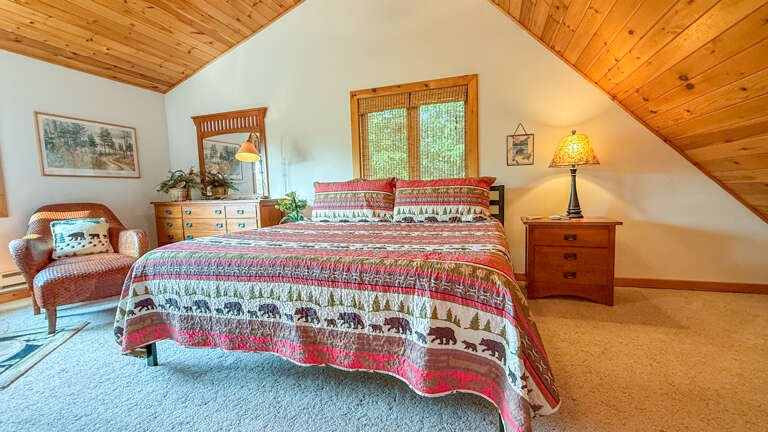 King Bed in Bedroom 1