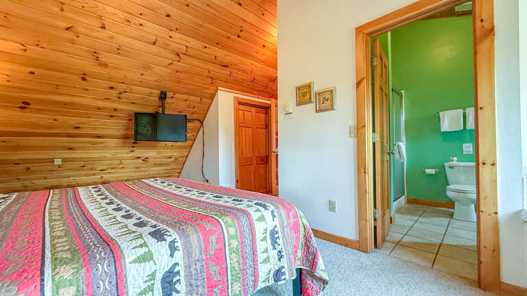 TV and Attached Bathroom in Bedroom 1 TV and Attached Bathroom in Bedroom 1