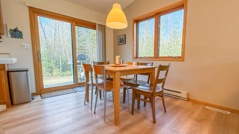 Dining area with access to the BBQ deck.