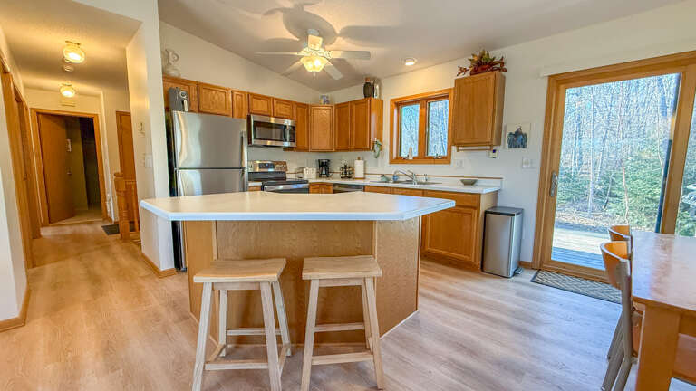 Kitchen featuring stainless steel appliances.