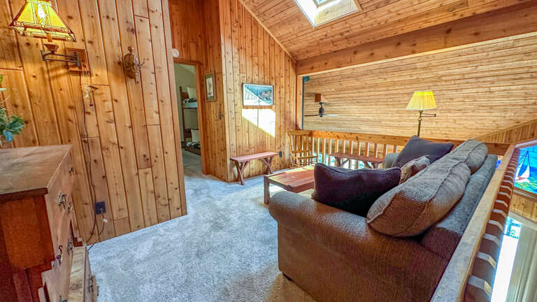 Upper level loft area.