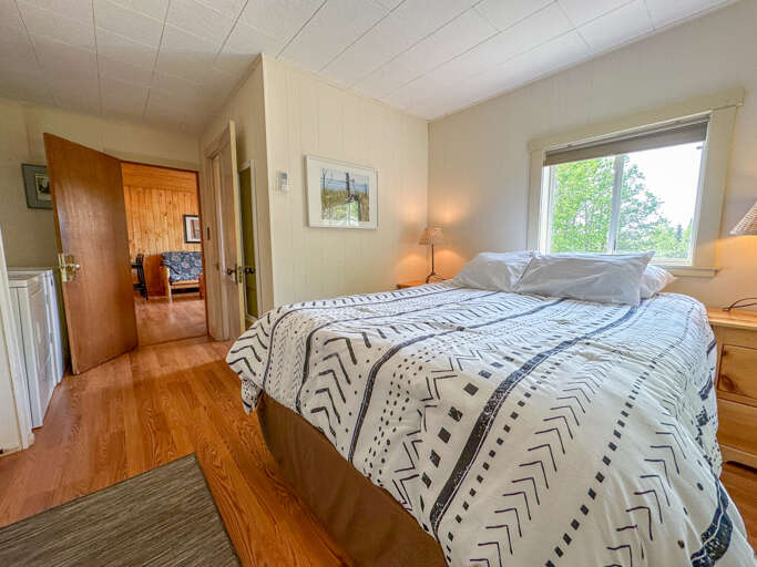 The bedroom.