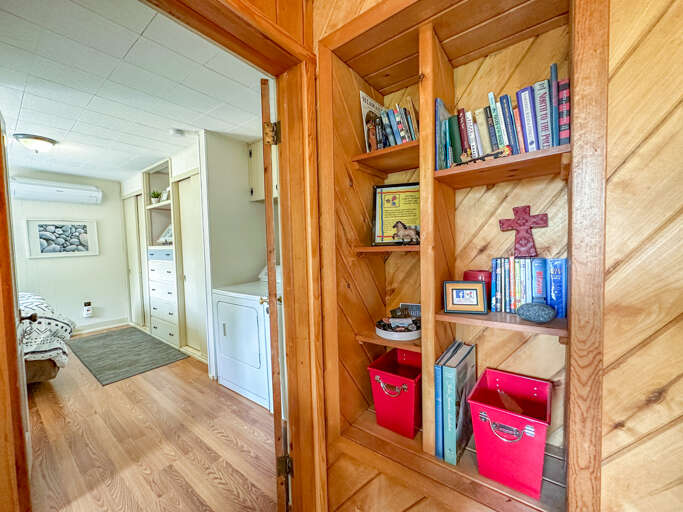 Enjoy a small library of movies and books during your stay.