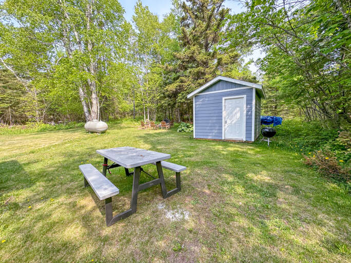 Come home and enjoy the nice backyard with room for games and a fire pit for roasting s' mores under the starry sky.
