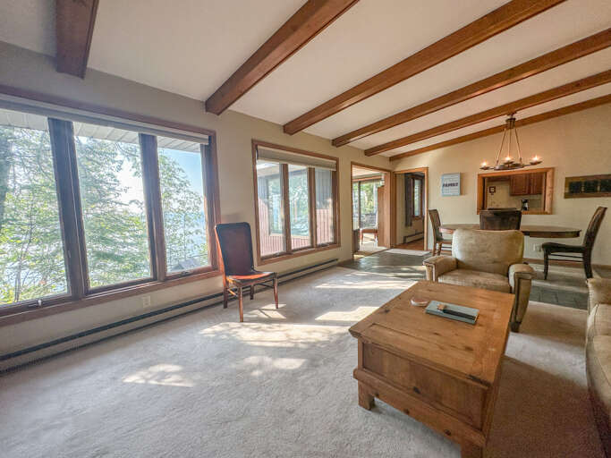 Enjoy Lake Superior views from the living room windows. Enjoy Lake Superior views from the living room windows.