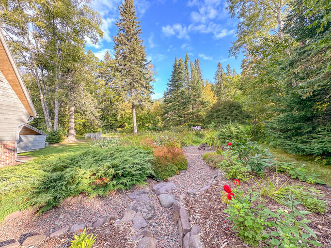Take a stroll through the English garden.