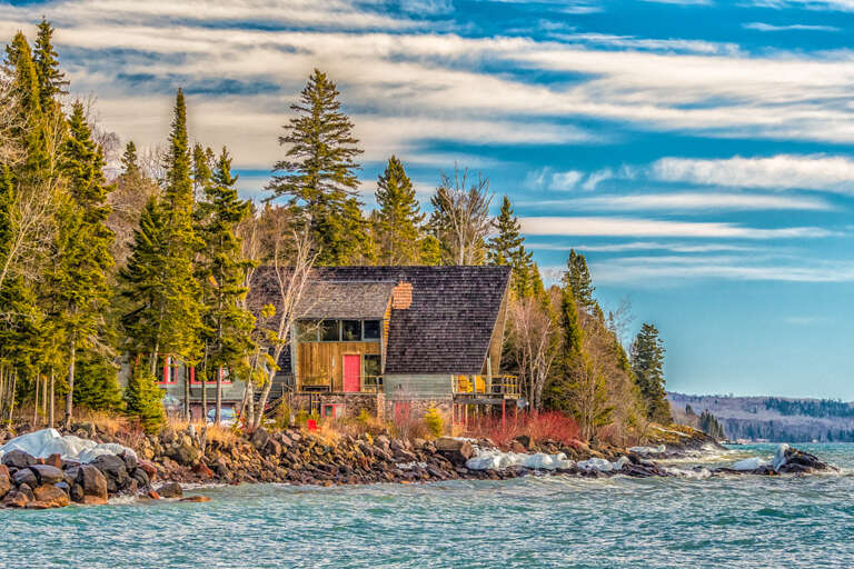 Always Grace sits just feet from the Lake Superior Shoreline. Always Grace sits just feet from the Lake Superior Shoreline.