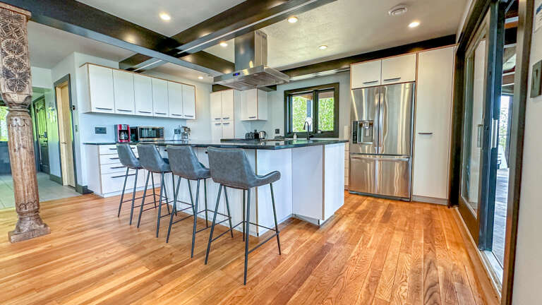 Kitchen in Blue House