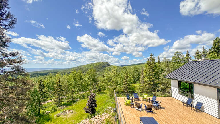 View of Lake Superior and Moose Mountain