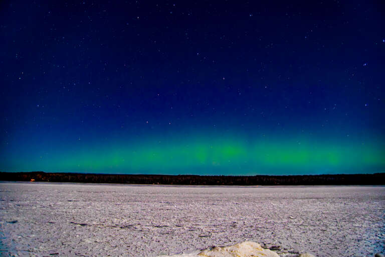 Devil Track Lake Northern Lights