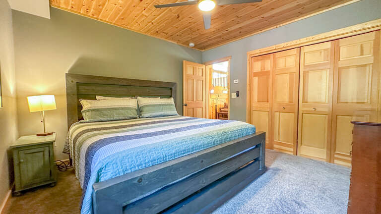 Bedroom 1 has a king bed. Bedroom 1 has a king bed.
