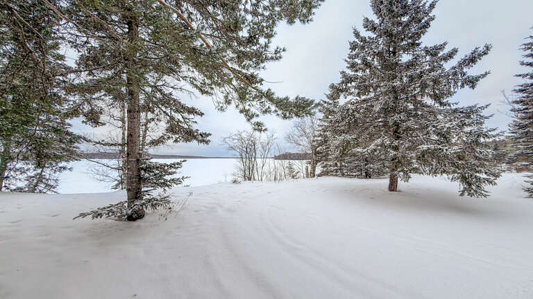 Devil Track Moose Tracks 215 has direct access to snowmobile trails.