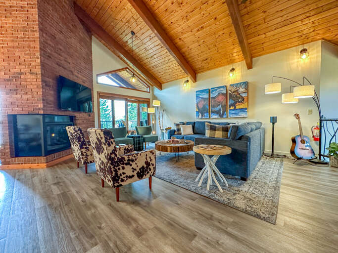 Relax in the spacious living room.