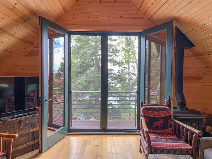 French Doors to the loft balcony. French Doors to the loft balcony.