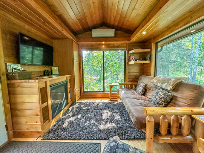 Open your windows in the summer hear the waves of Lake Superior splashing against the shoreline.