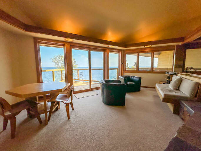 Enjoy Lake Superior views right from the living room.