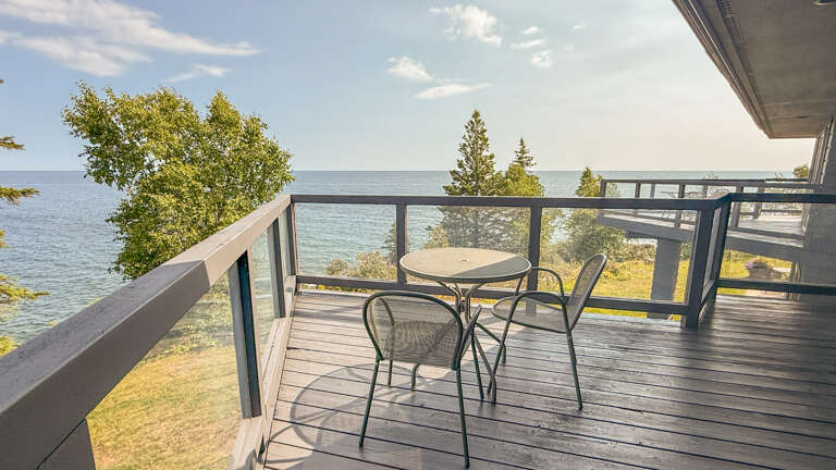 Views of Lake Superior from the deck.