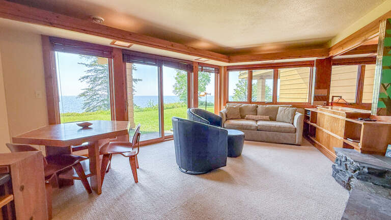 Living and dining area. Living and dining area.