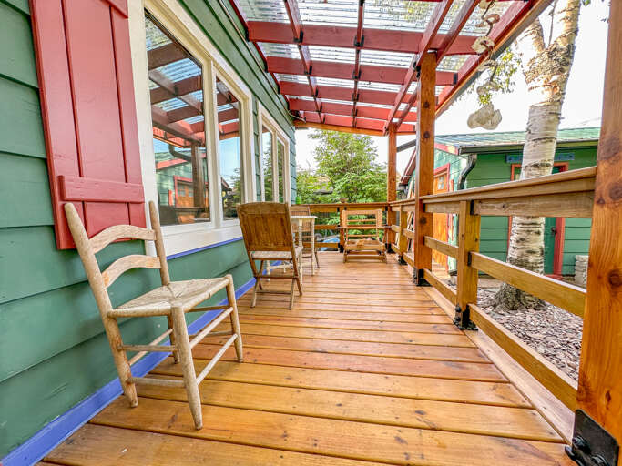 Relax on the back deck.
