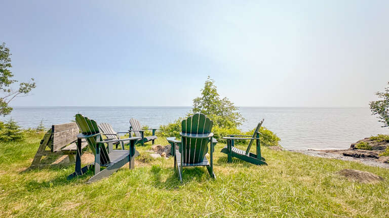 Share stories about your eventful day on the North shore while roasting marshmallows.