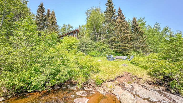 There is a seasonal river that runs along the western border of the property.
