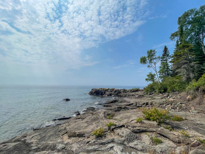 The shoreline area is shared with Serenity Loft guests.