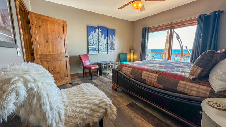 Enjoy Lake Superior views from Bedroom 1.