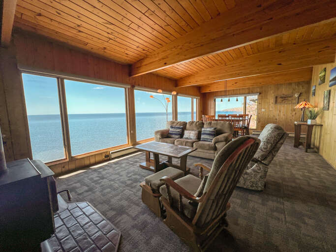 Enjoy a movie with the family or just enjoy the breathtaking Lake Superior views,
