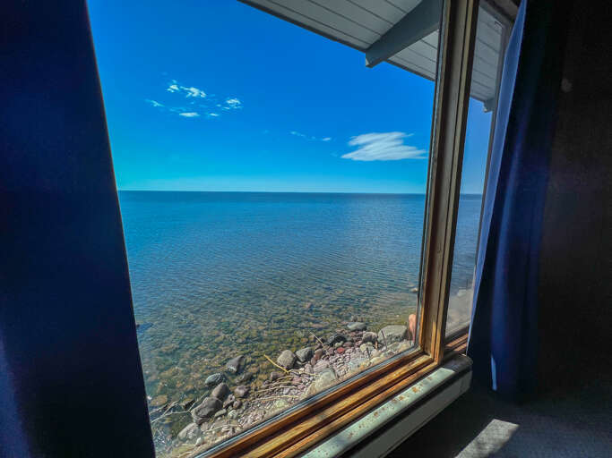 Views out of the bedroom window.