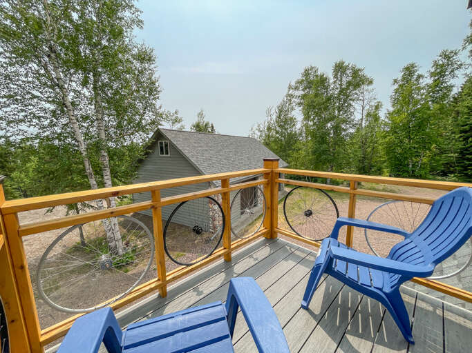 The master bedroom also offers a balcony.