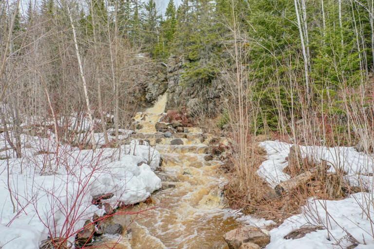 Private Seasonal Waterfall in Action