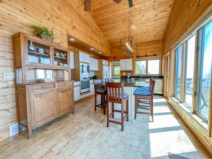 Prepare a home cooked meal in the spacious kitchen.