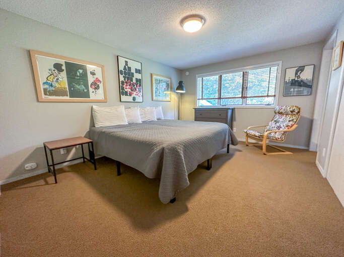 Bedroom 2 is also located on the upper level.