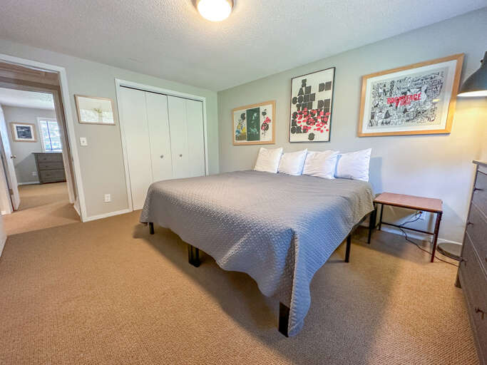 Bedroom 2 has a king bed.