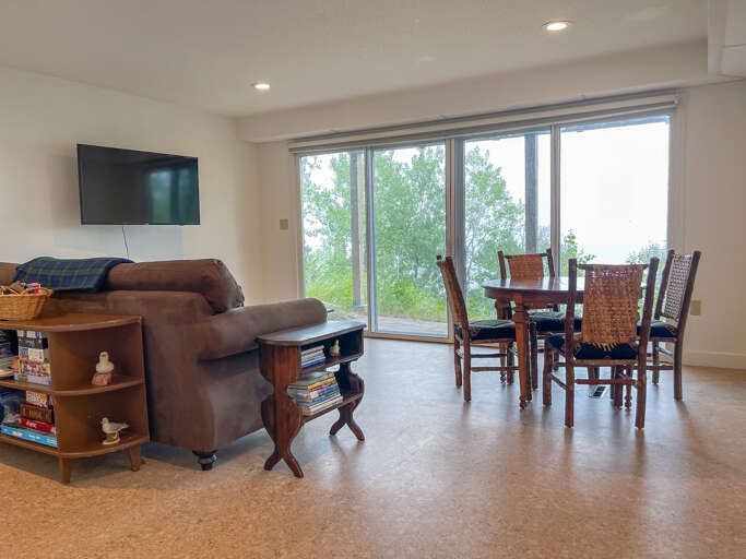 Should you want a little separation, there is a bonus living room on the lower level