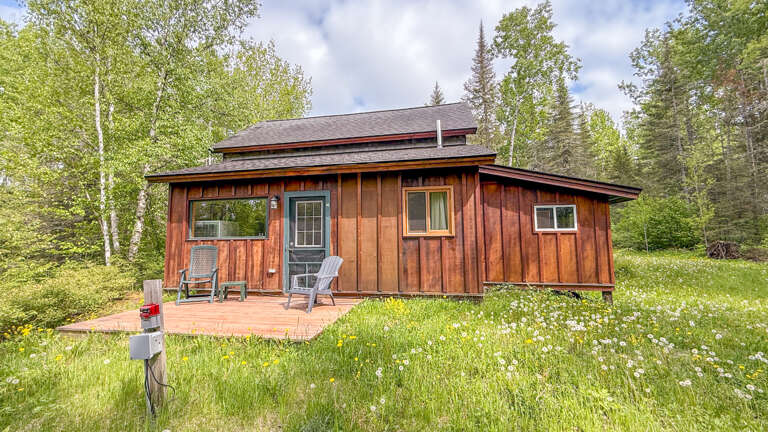 Sit out on the Pike Lake-facing deck with your morning cup of coffee and you just might have a chance encounter with a deer or a fox making their way through the woods.