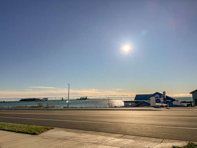 You can enjoy beautiful views of Lake Superior and the Harbor from the studio.