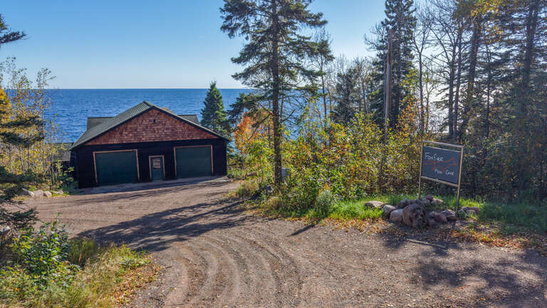 Driveway leading to both homes