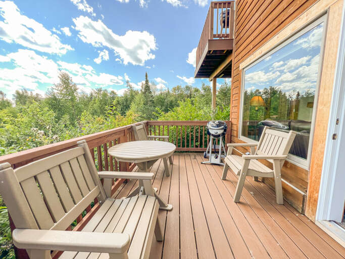 Enjoy your morning coffee on the deck