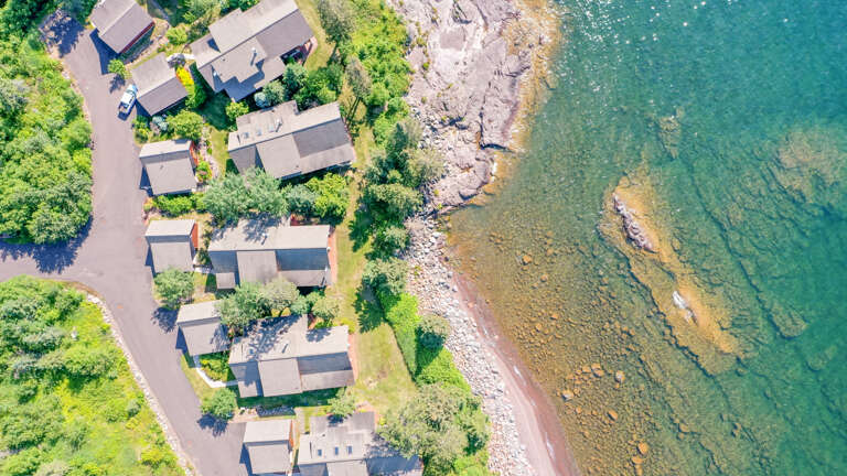Enjoy the shared shoreline area during your stay.