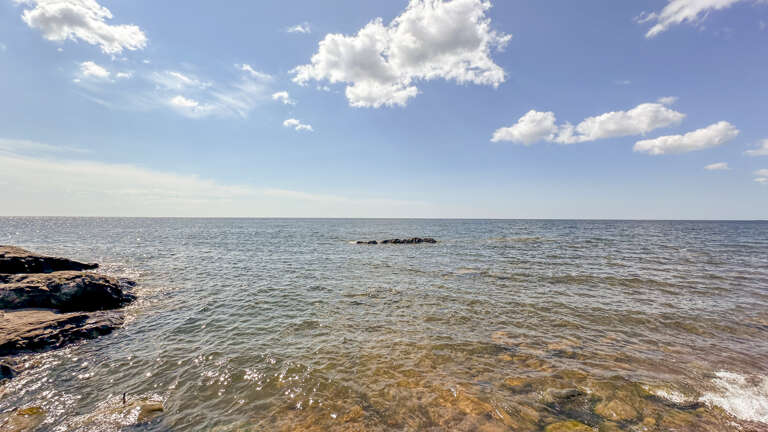 Lake Superior from the shoreline area.