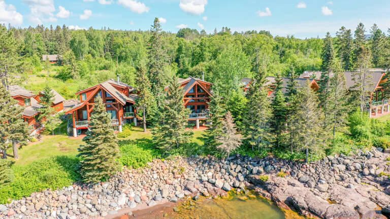 Temperance Getaway is located just steps away from the Lake Superior shoreline.