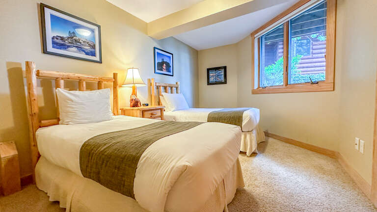 Bedroom 3 is located on the lower level.